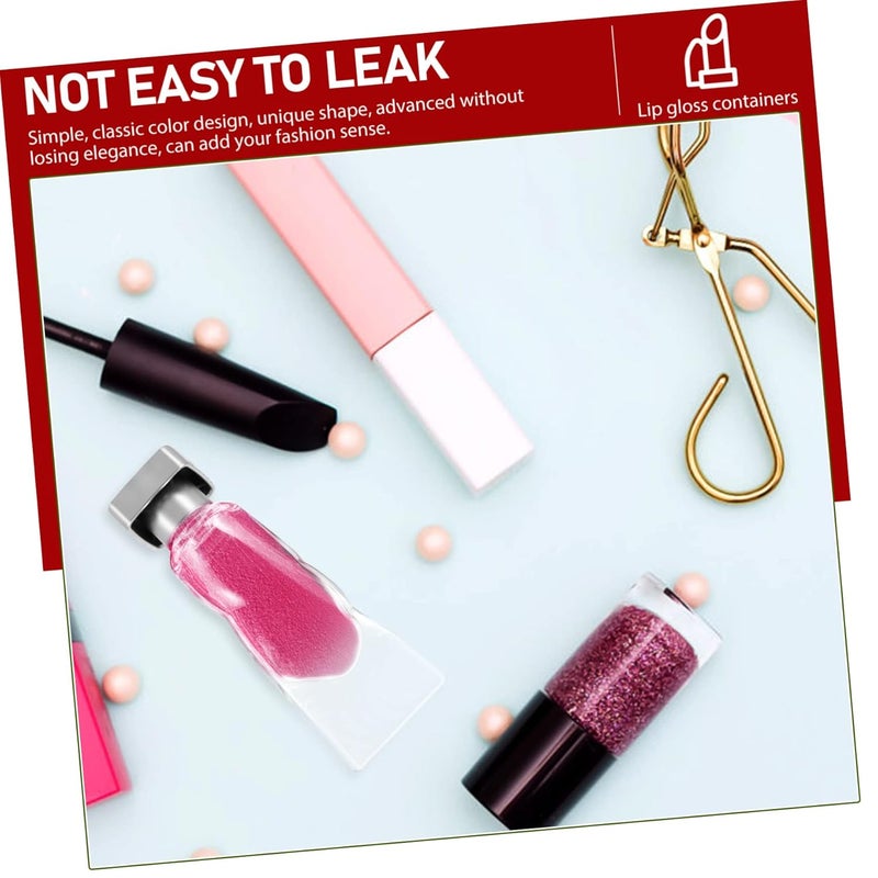 6Pcs Clear Refillable Plastic Lip Gloss Tubes Empty DIY Lip Balm Bottles - Image 4